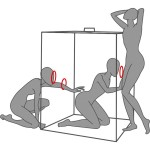 SECRET DOME - KINK CLUB CABIN SCANDALE BLACK  RED